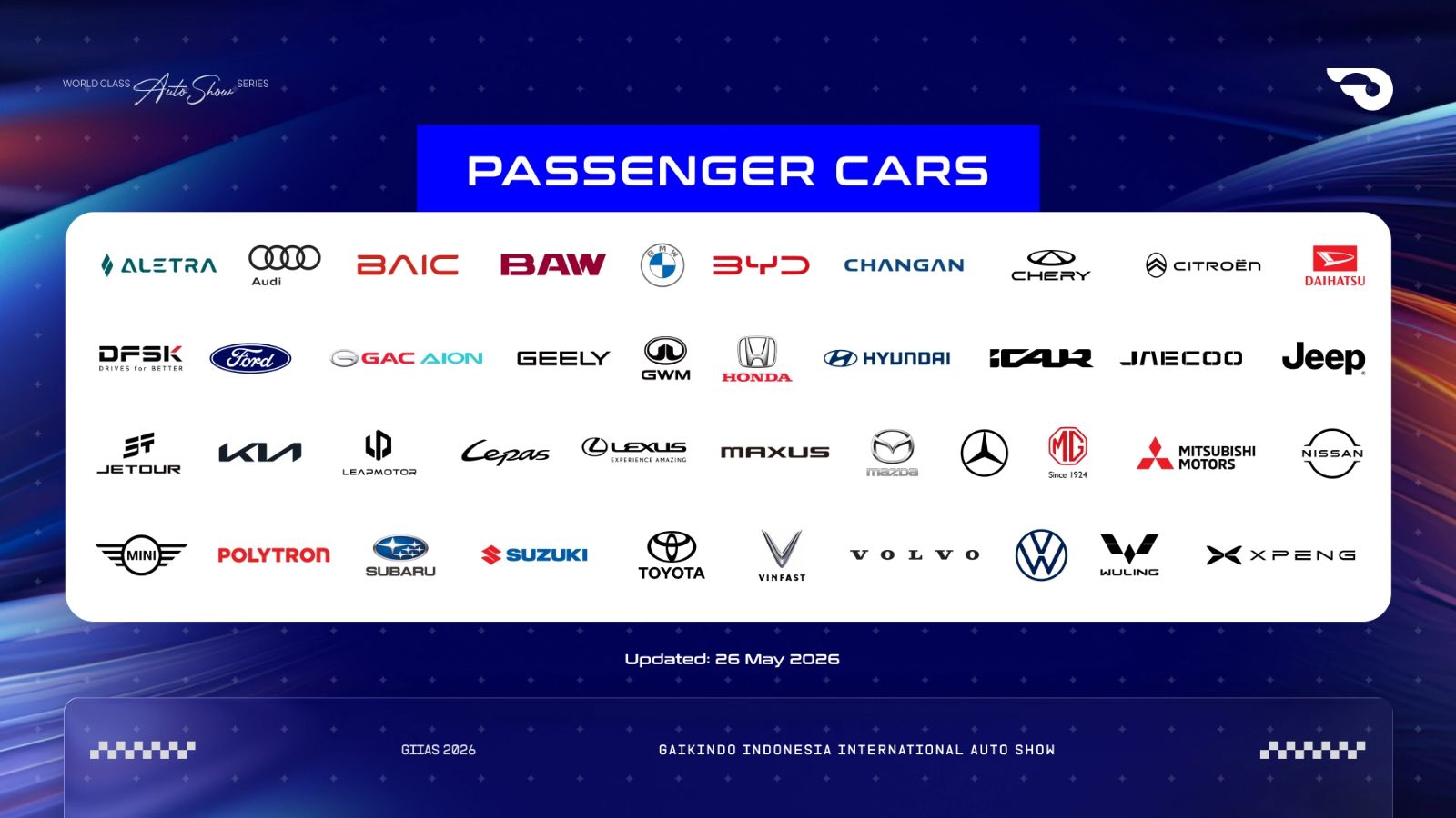 GIIAS 2026 akan ada banyak mobil baru